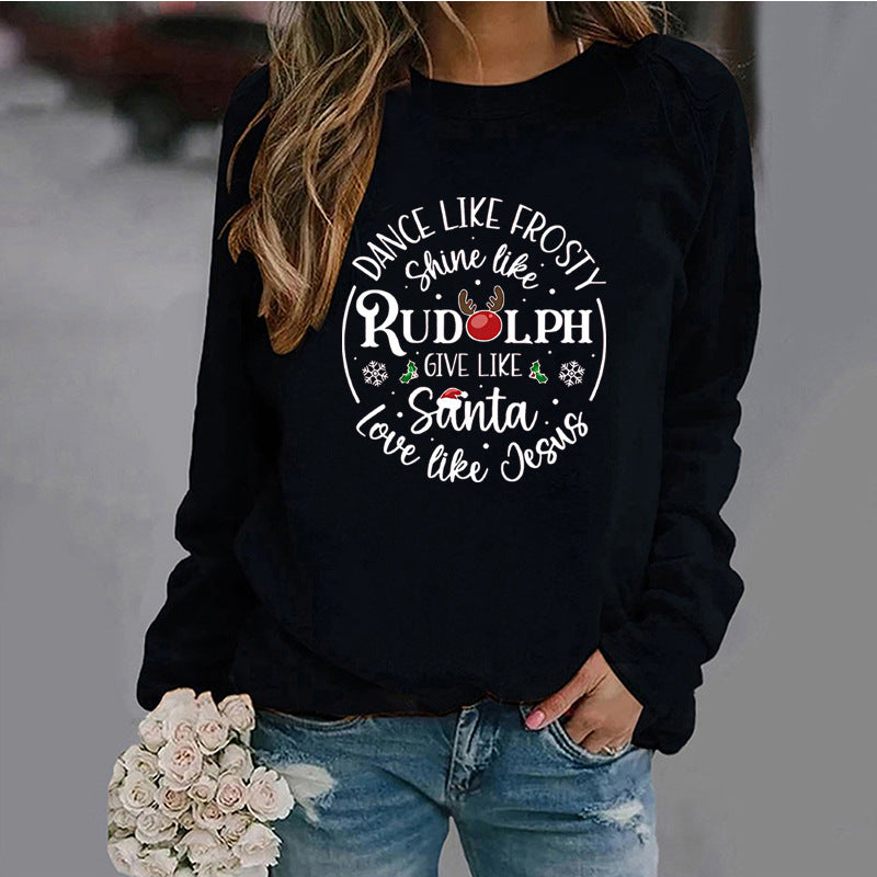 Women's Round Neck Sweatshirt New Arrival Christmas Foreign Trade