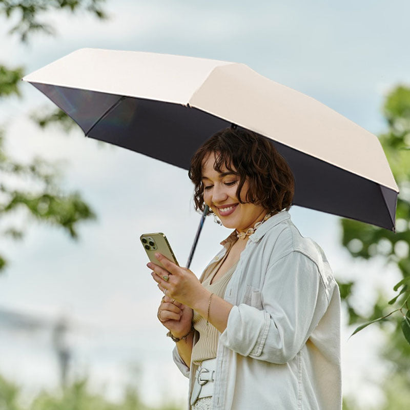Mini Umbrella: UV Protection, Compact, Portable for Women, Pocket-sized, Folding, Ideal for Travel.