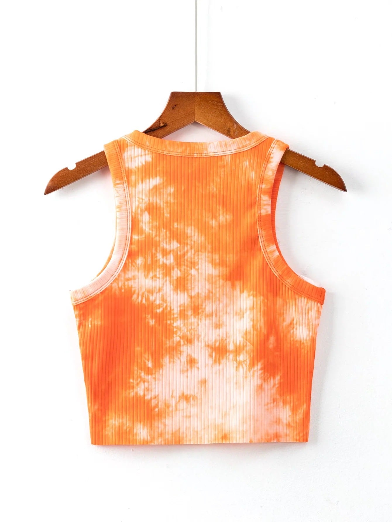 Letter Embroidered Strap Vest Women's Thin Sleeveless Round Neck Top