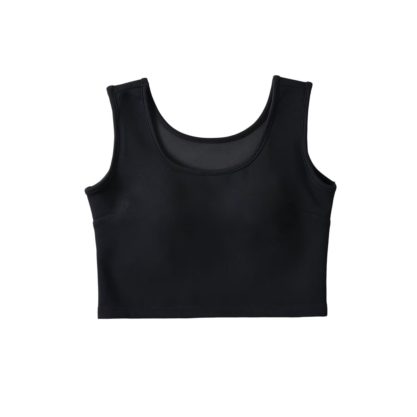 Tailored short vest with chest cushion and drawstring high waisted skirt