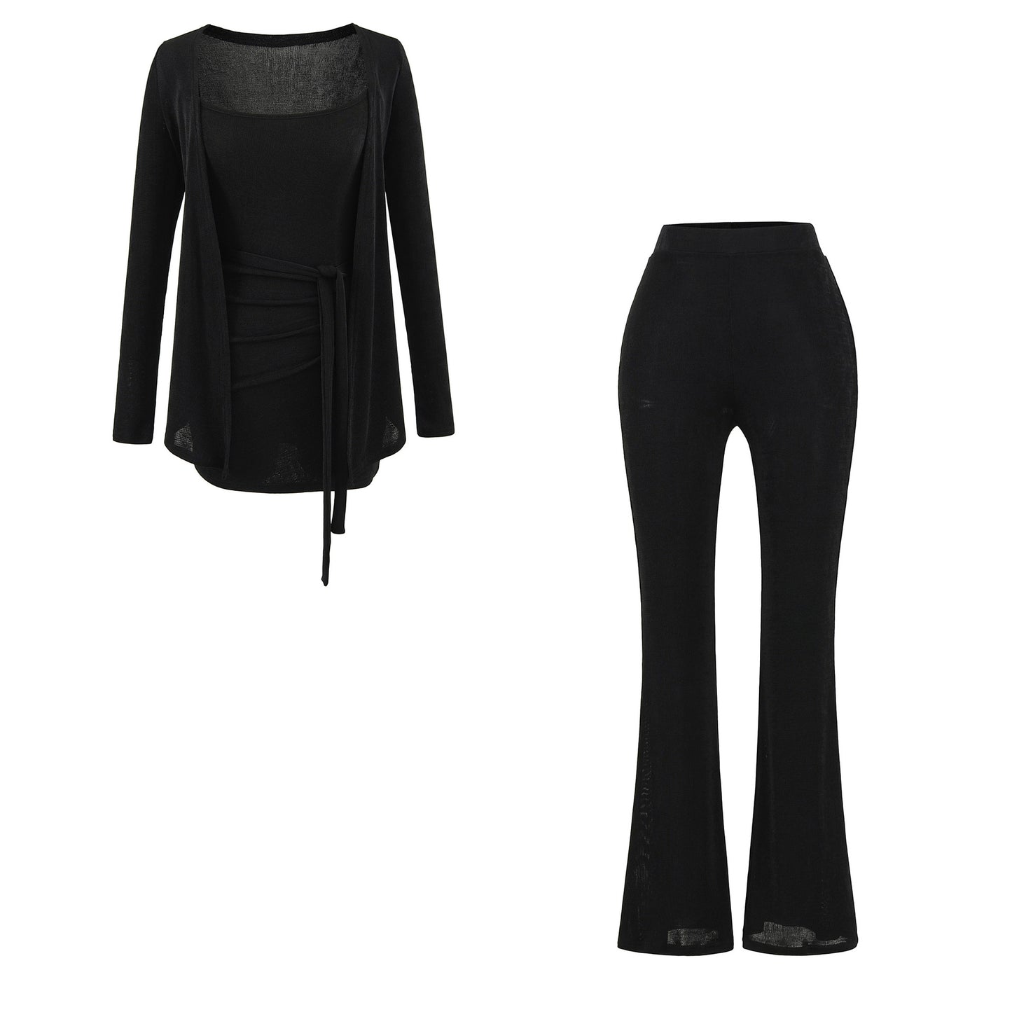 Camisole cardigan pants set for women