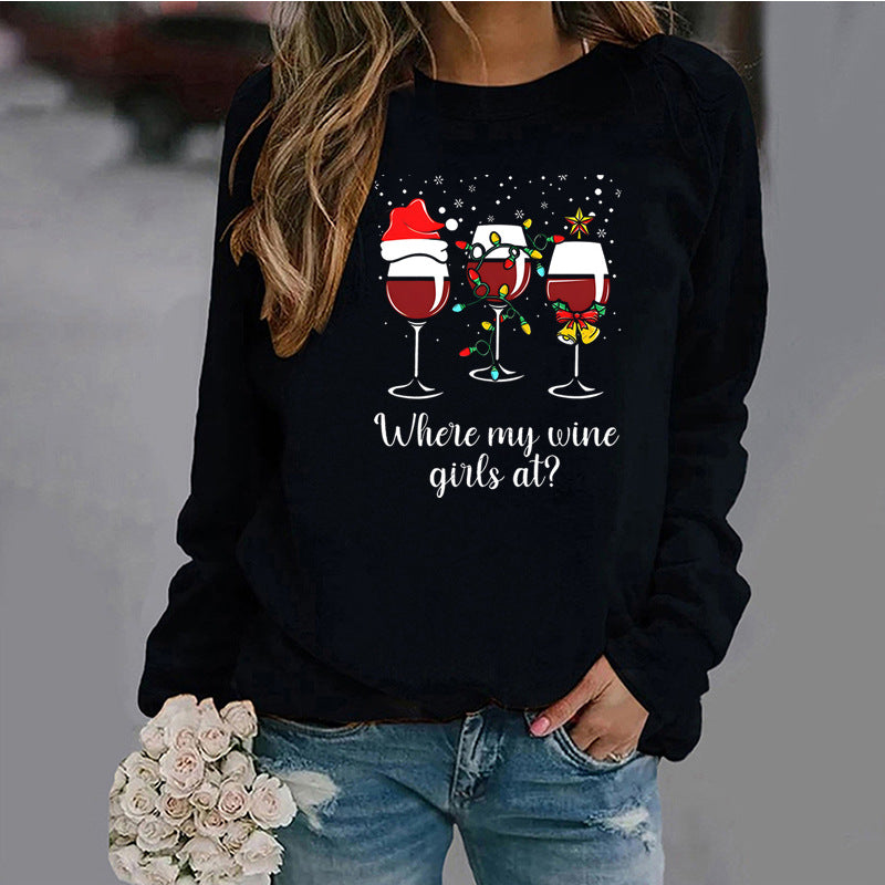 Women's Round Neck Sweatshirt New Arrival Christmas Foreign Trade