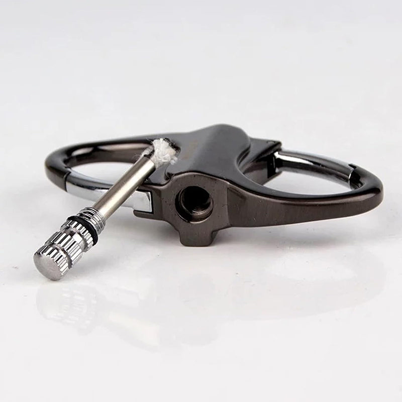 2025 Metal Keychain Lighter, ignite, waterproof, black
