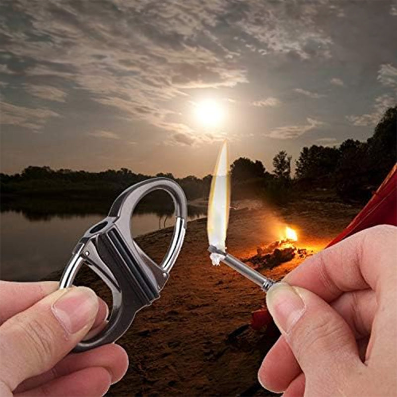 2025 Metal Keychain Lighter, ignite, waterproof, black
