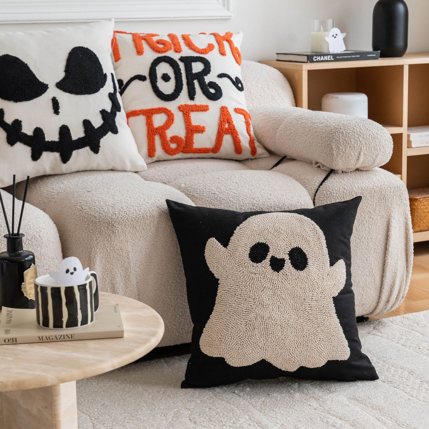 Halloween Pillow Modern Minimalist Ins Style Bedroom Cushion Pillow Set for Home Use