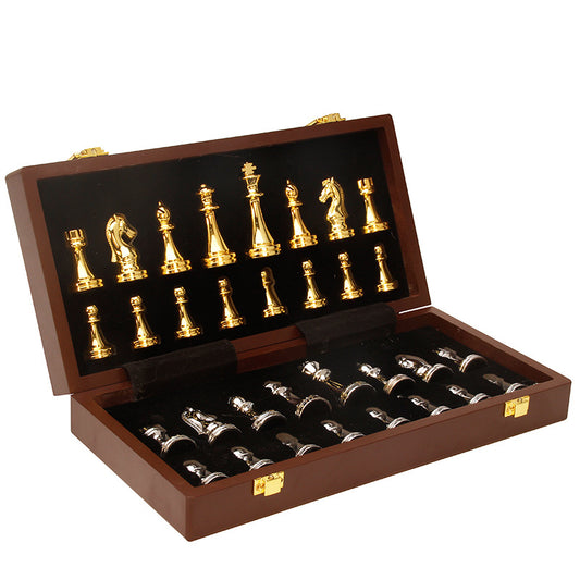 International Chess Metal Chess Folding Set High end Chess Western Chess